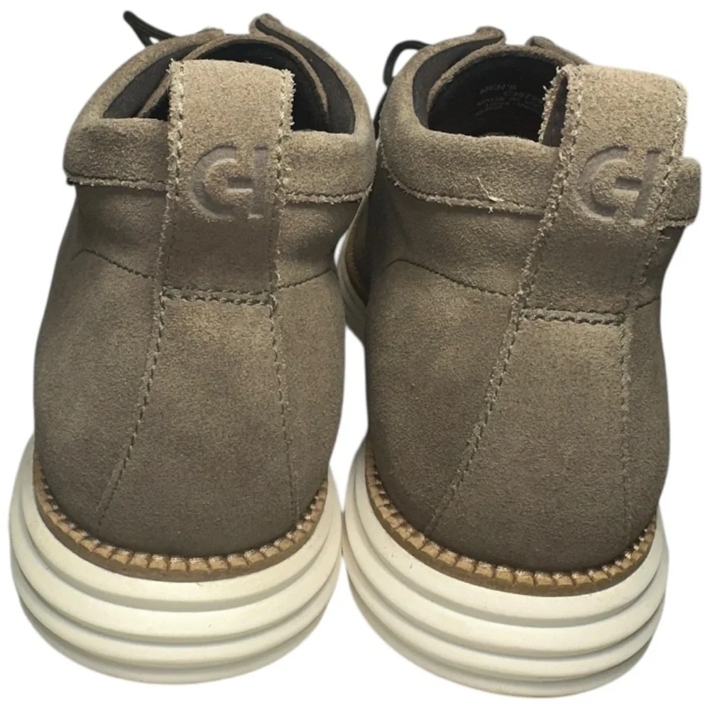 Cole Haan Men's Size 10 Wren Brown Gray Suede ØriginalGrand Moc Toe Chukka Boots